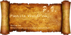 Pastila Viviána névjegykártya